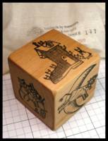 Dice : Dice - 6D - Nursery Rhyme Dice Wood by Mamaroots 2009 - JA Collection Mar 2024